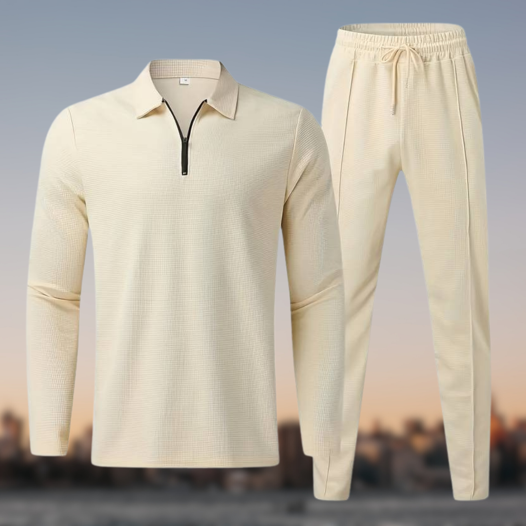 Ethan™ - Stylish waffle jogger set